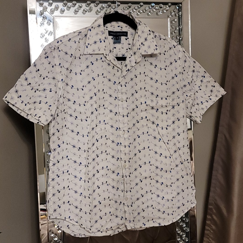 French Connection Men's Short Sleeve Shirt